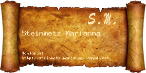 Steinmetz Marianna névjegykártya