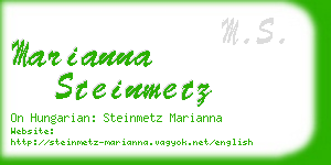 marianna steinmetz business card